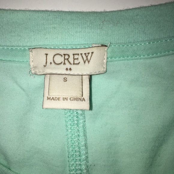J. Crew Women's Green SS Top Size Small - Picture 5 of 5